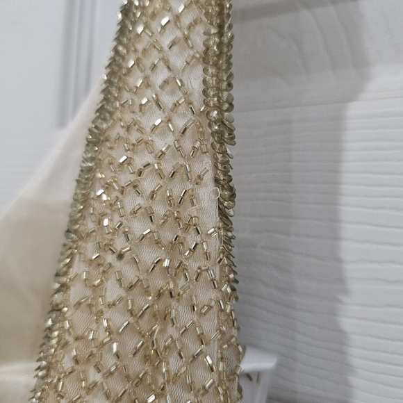 Mac Duggal Beaded Gold Gown - Picture 9 of 12